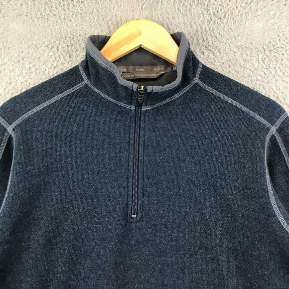 Kuhl Mens Blue Half-Zip Pullover Sweater Fleece size M - Picture 2 of 13